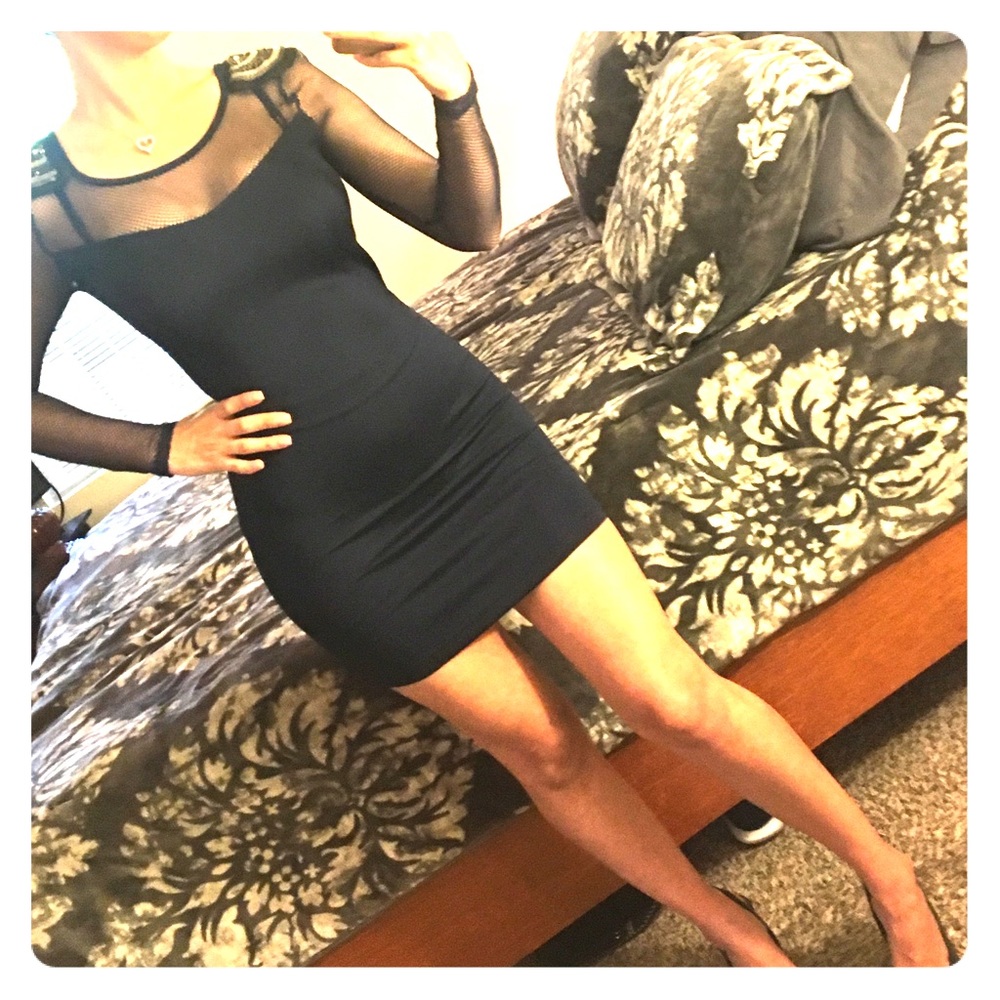 Midnight Blue Shoulder Detail Dress