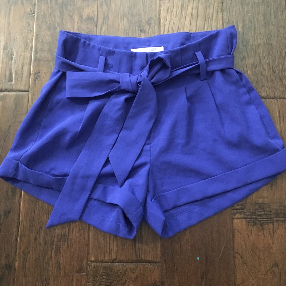 Royal Blue High Waisted Shorts