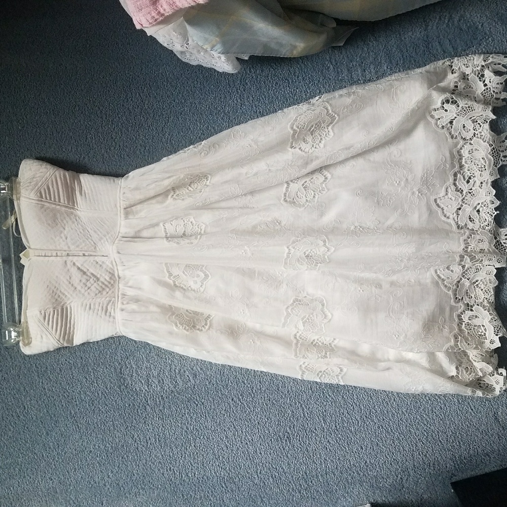 White eyelet summer dress