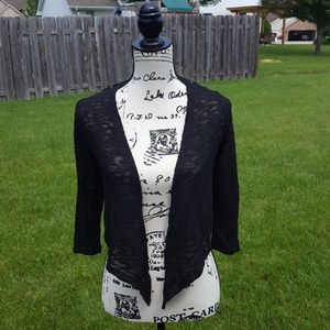 EUC black cardigan with lace back