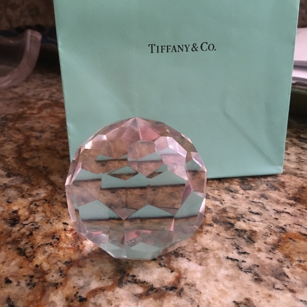 Tiffany & Co. Glass Paperweight