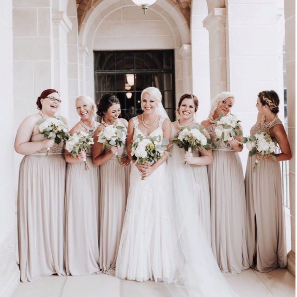 Bridesmaid/Formal Dress in Biscotti