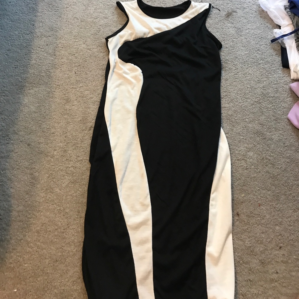 Black and white dress