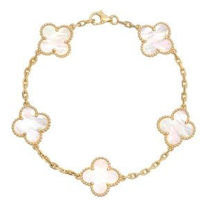 Pearl 5 motifs bracelet