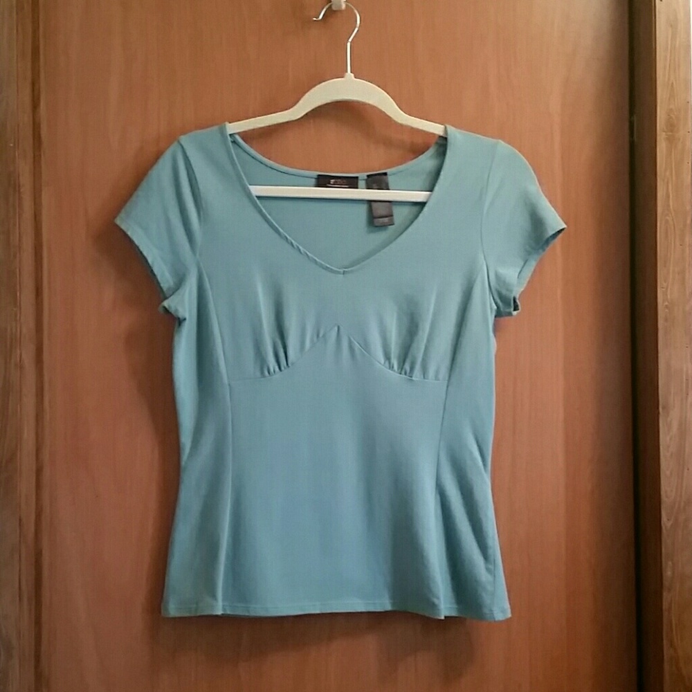 Ratio Teal Top Shirt