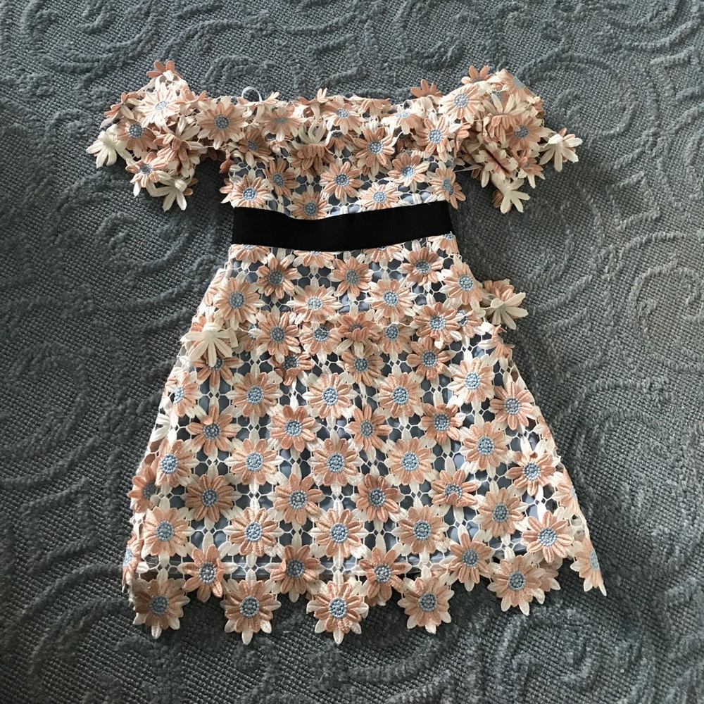 3D Floral Mini Dress
