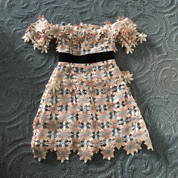 3D Floral Mini Dress - Picture 1 of 3