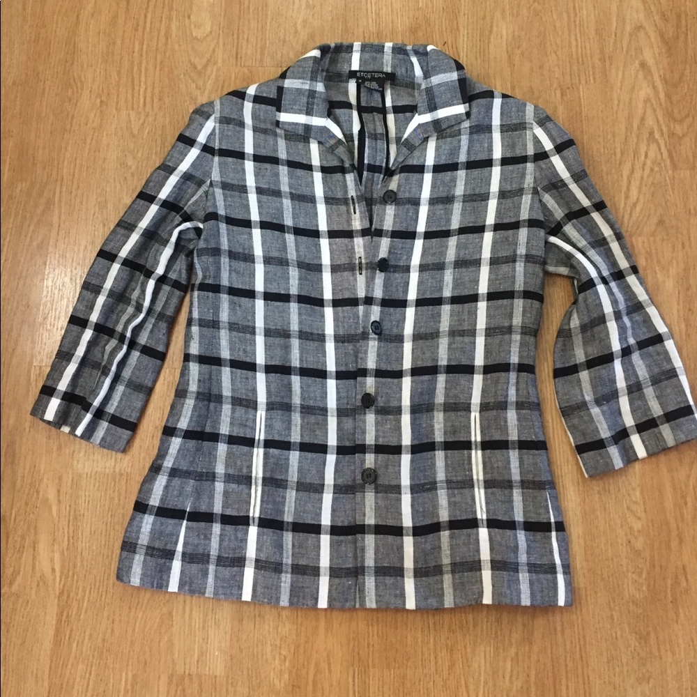 Etcetera 100% Linen Top size 2