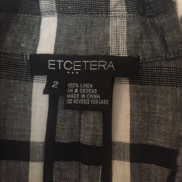 Etcetera 100% Linen Top size 2 - Picture 4 of 5