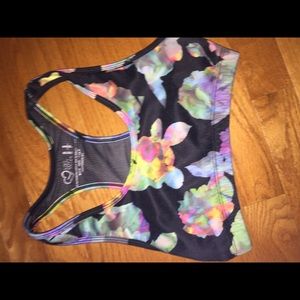 Floral sports bra