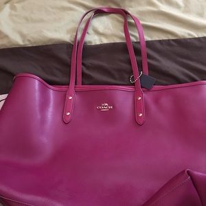 Pink coach purse