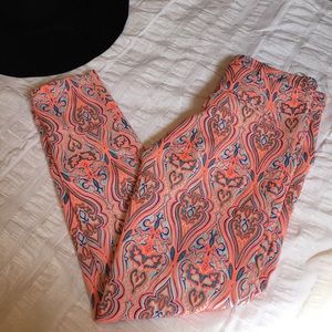⚡️Sale⚡️Top shop Neon Brocade Ankle Pants