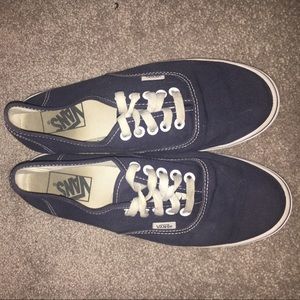 navy authentic vans