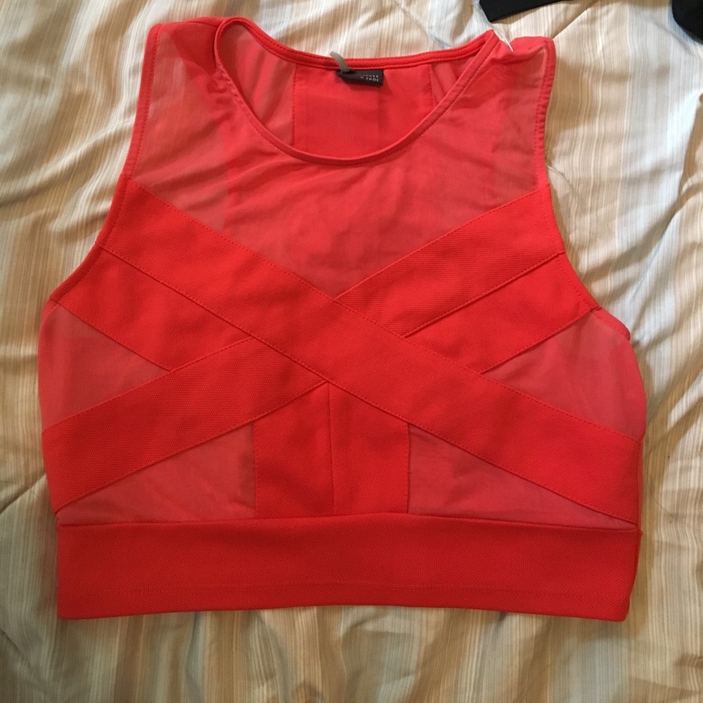 Sparkle and fade crop top