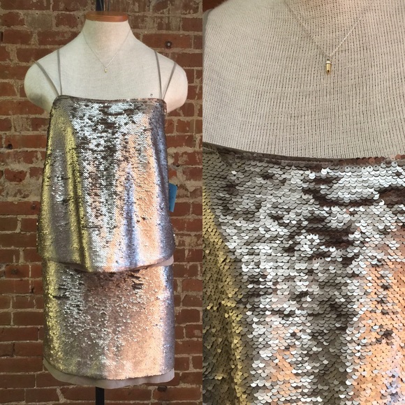 Banana Republic Dresses & Skirts - NWT Banana Republic nude sequin dress
