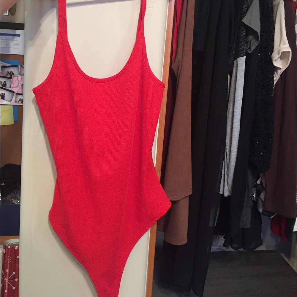 Red bodysuit
