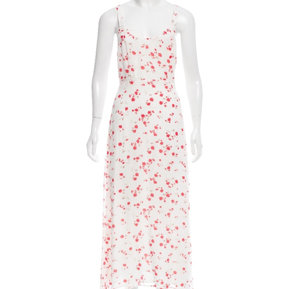 White floral Reformation Dress