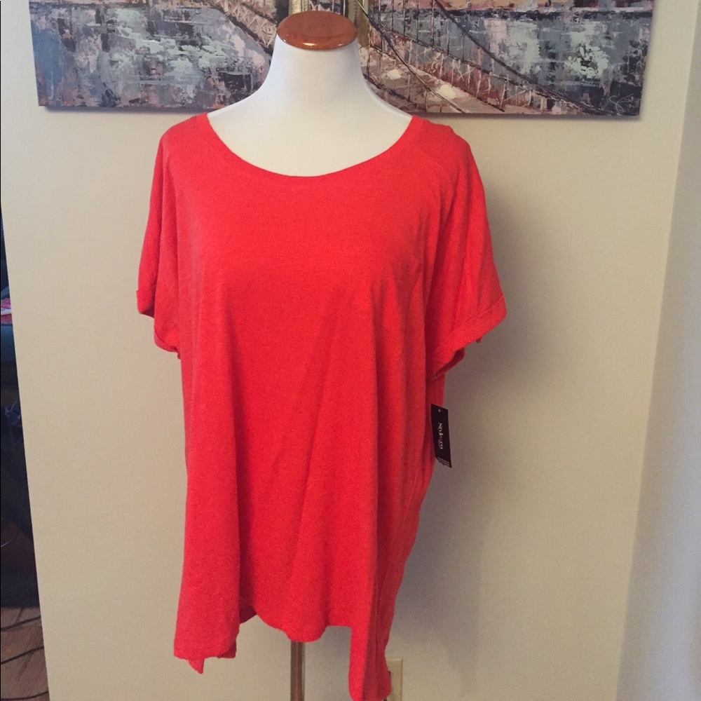 Style&Co. Plus Size Short-Sleeve Cuffed T-Shirt