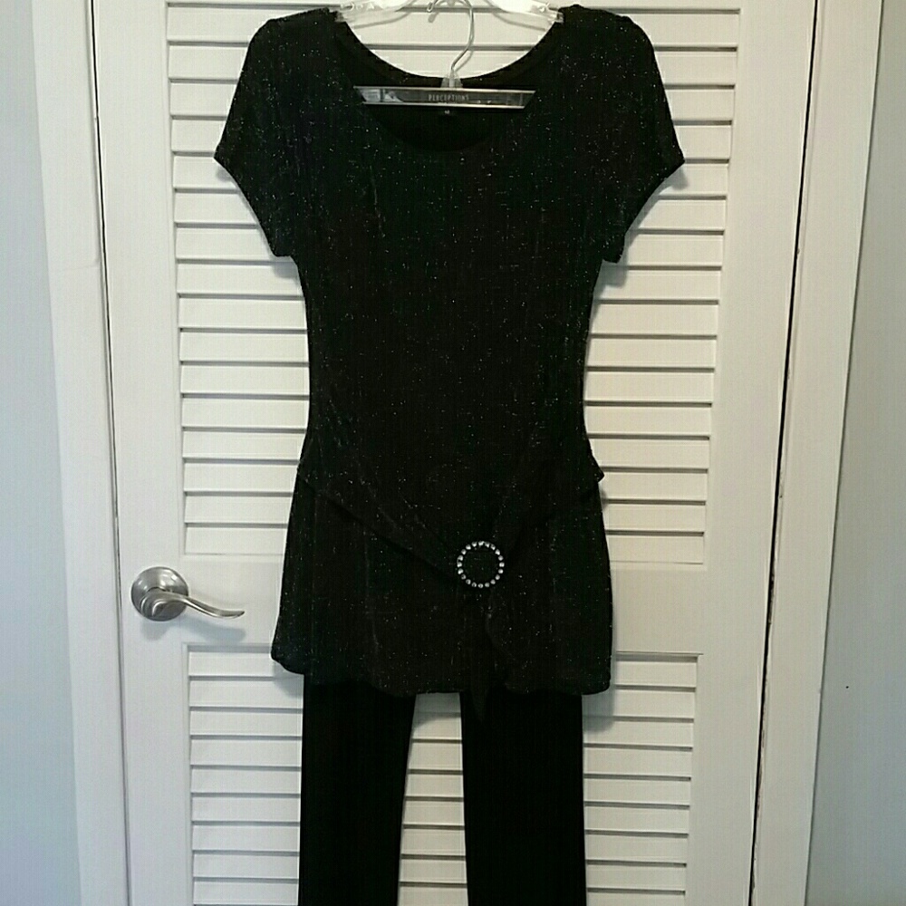 Dressy top/pant outfit
