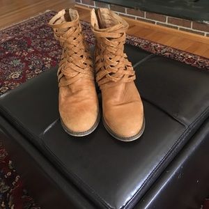 Free People Booties cognac