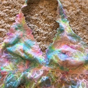 VS PINK Rainbow Lace Bralette