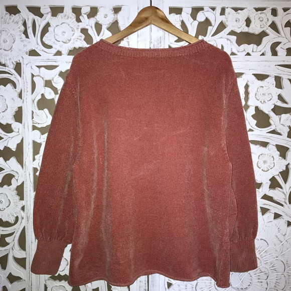 zara ballon sleeve corduroy sweater - Picture 3 of 4