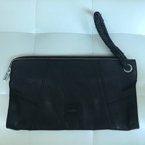 TOMS Black Leather Purse