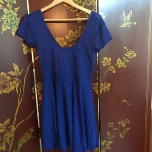 Blue Sparkle and Fade skater dress