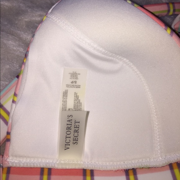Victoria's Secret plaid bikini tie top multicolor - Picture 5 of 7
