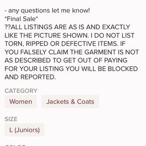 All Sales Are Final