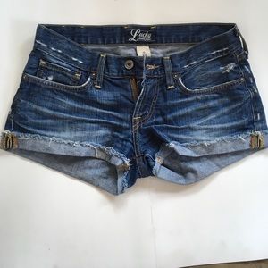 Lucky distressed jean shorts