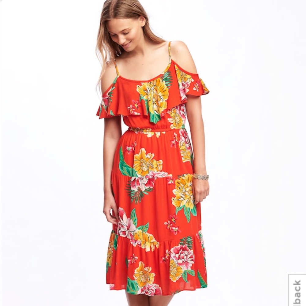 Woman's floral dress Old Navy size XXL plus NWT
