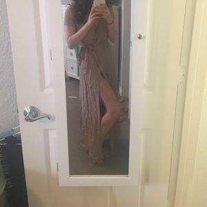 Vici wrap dress in mauve