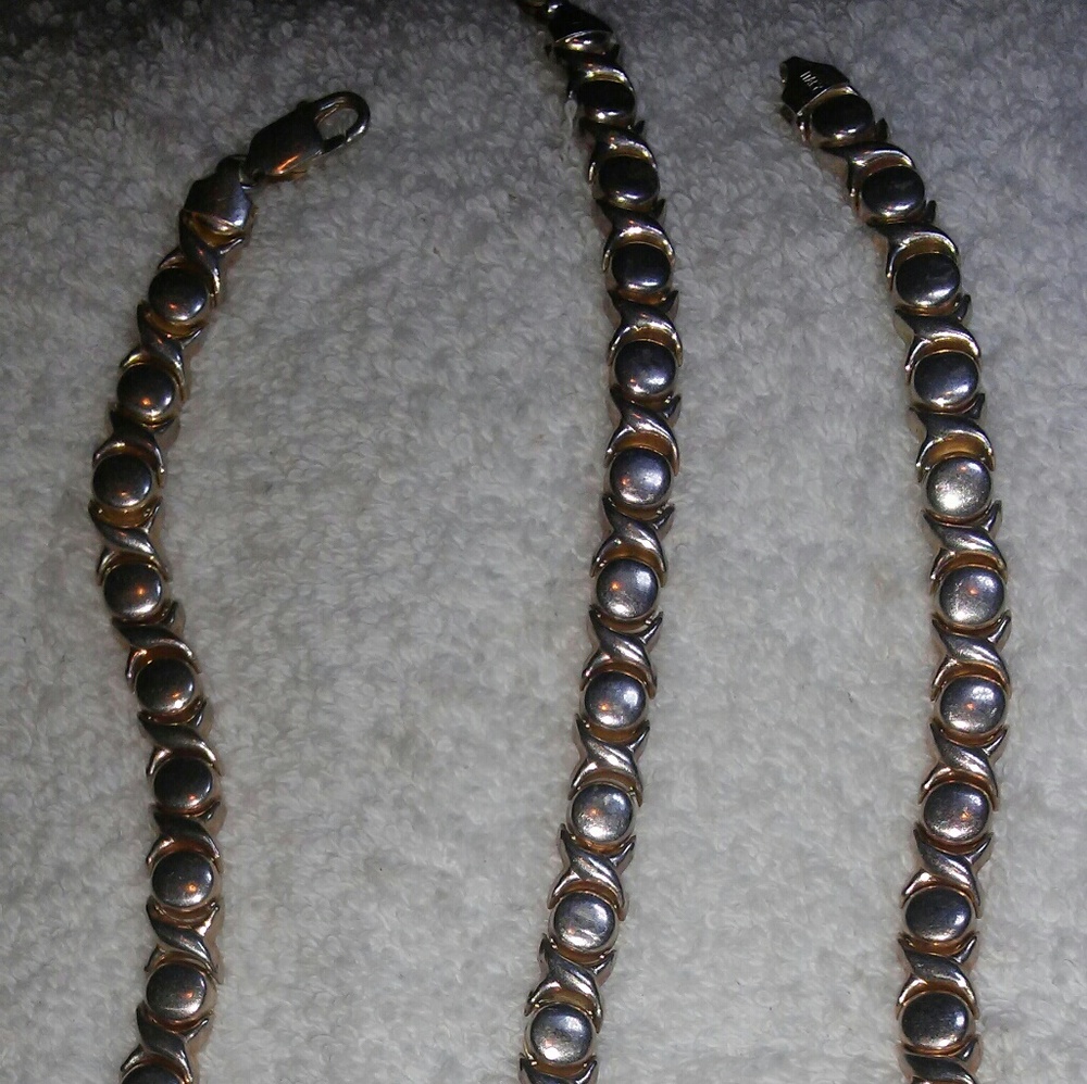 Vintage 1980s sterling silver 925 necklace