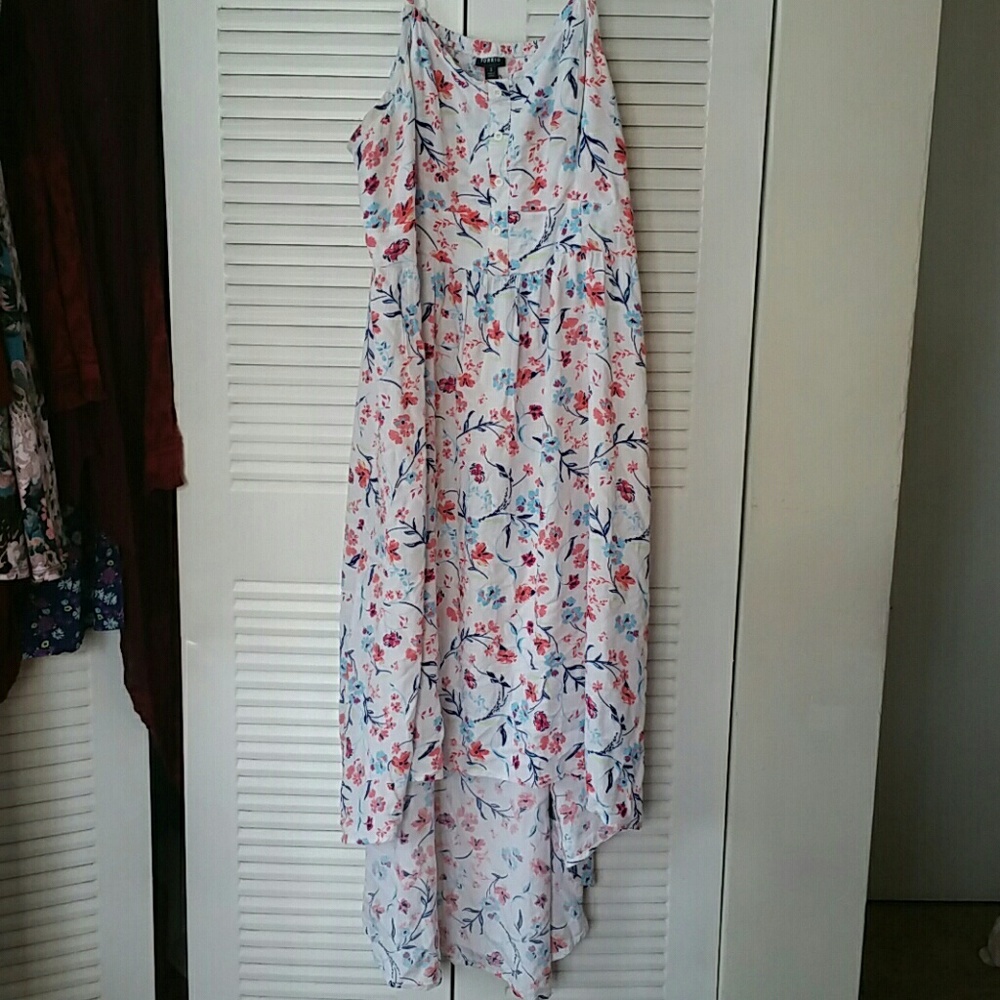Floral hi-lo sun dress
