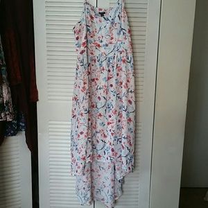 Floral hi-lo sun dress