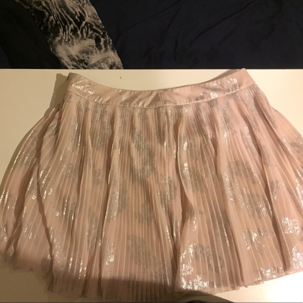 Pink mini skirt