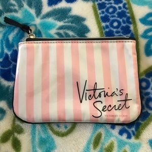 Mini makeup bag classic stripe