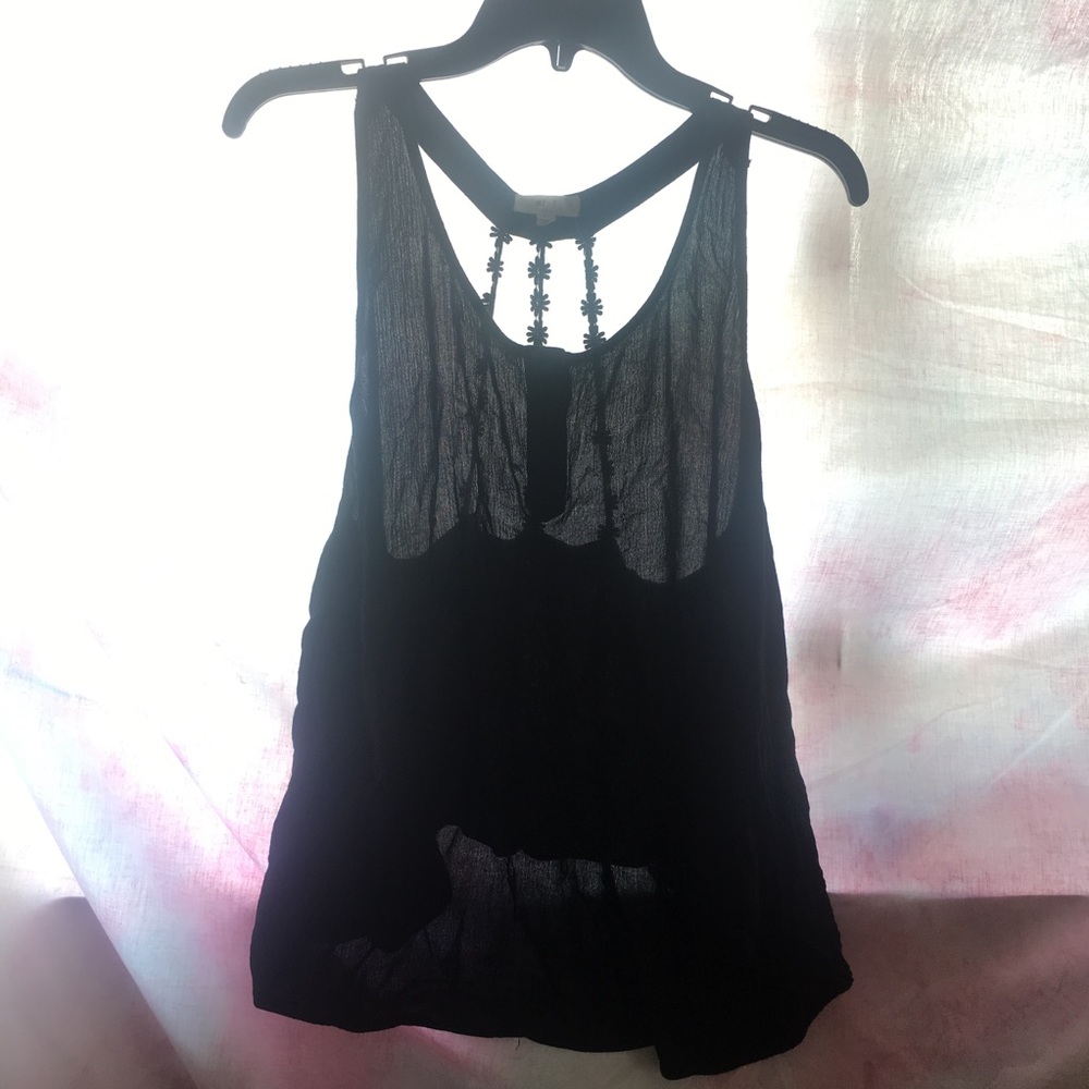 black tank top