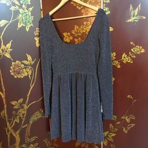 Free people long sleeve baby doll dress