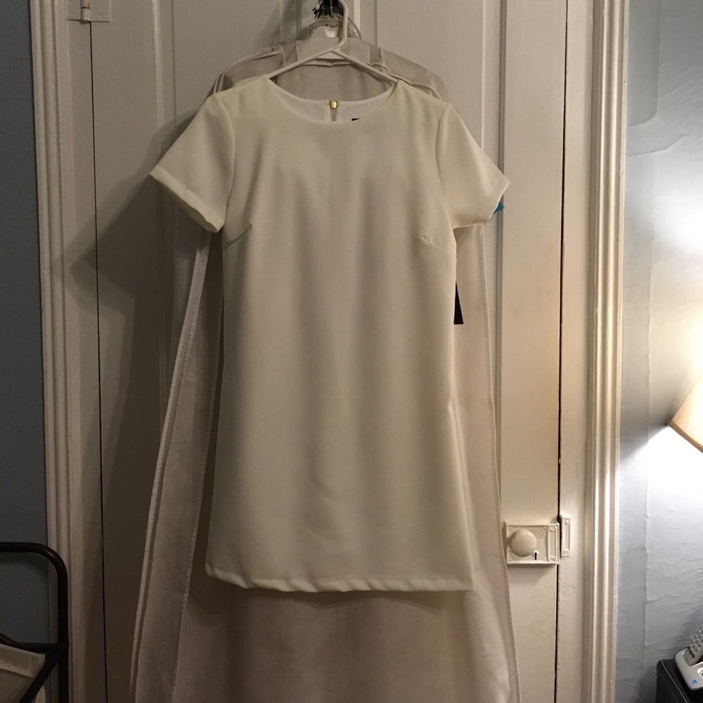 Cream shift dress