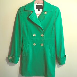 Banana Republic Kelly Green Peacoat