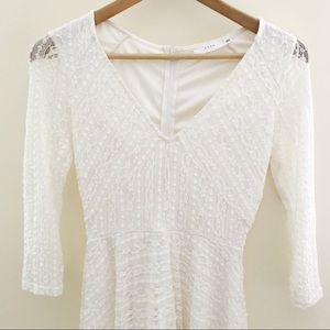 Ivory Lace Boho Dress by Lush