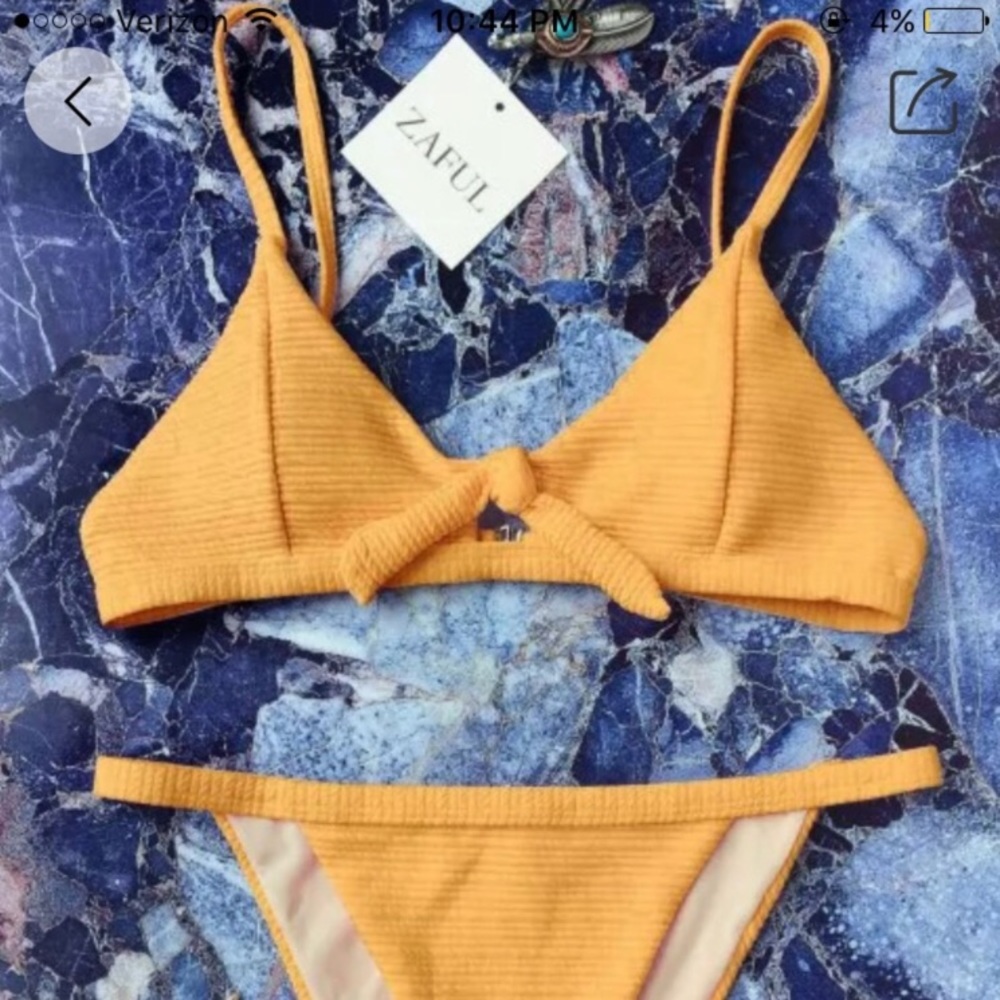Burnt orange bikini set