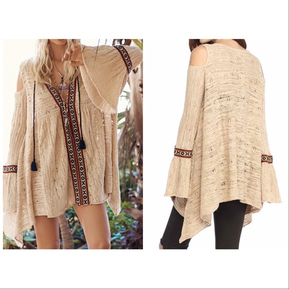 Free People Tops - Free People For the Love of Flowers Tunic Top, M