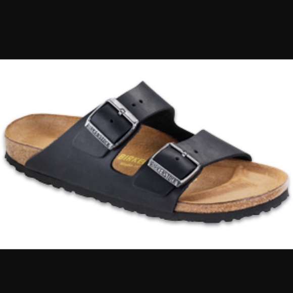 Birkenstock Shoes - Birkenstock Arizona Black Oiled Leather