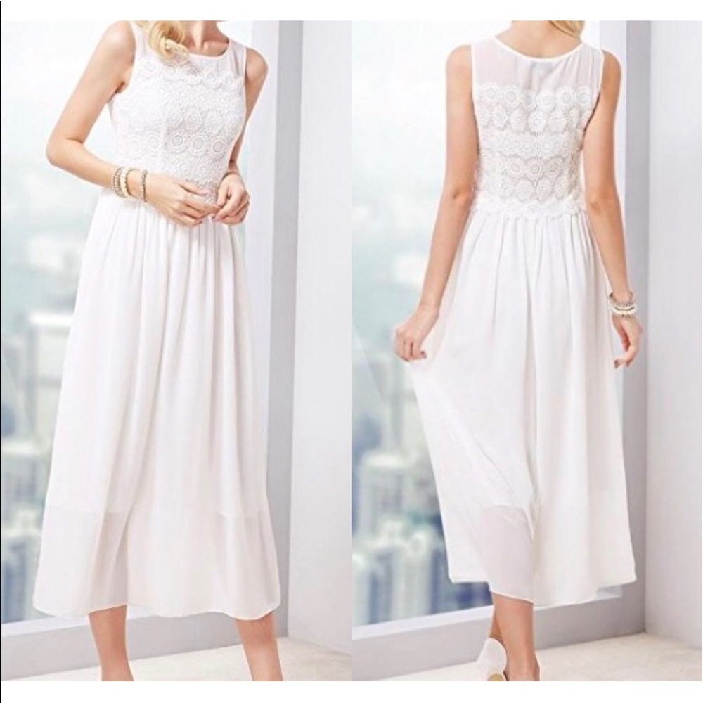 White long dress