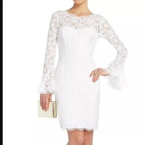 Bcbg Maxazria Saline White Lace Dress