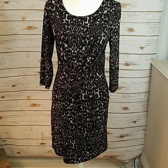 Max and Cleo Animal Print Long Sleeve Dress - Picture 1 of 4