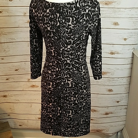 Max and Cleo Animal Print Long Sleeve Dress - Picture 2 of 4